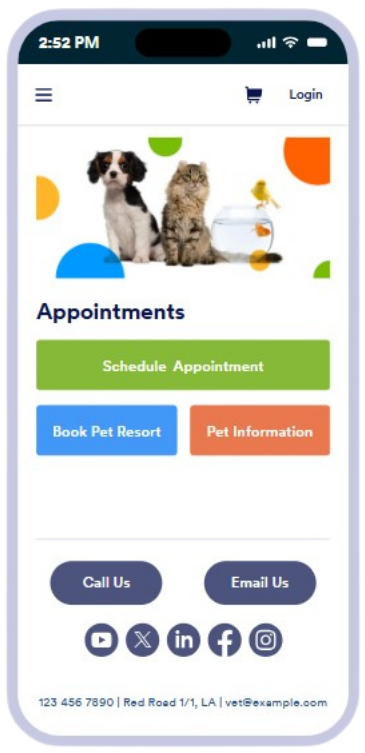 Pet store app